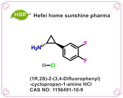 (1R, 2S) -2- (3,4-Difluorofenil) -ciclopropan-1-amina HCl CAS 1156491-10-9