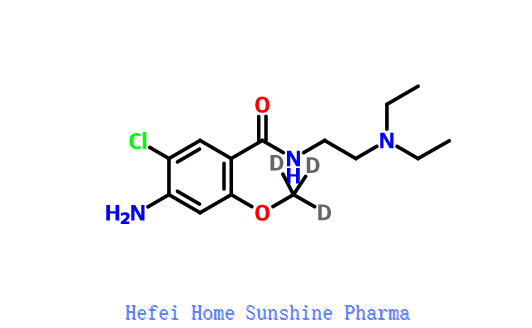 4-Amino-5-cloro-N- (2- (dietilamino) etil) -2-metoxibenzamida CAS 364-62-5
