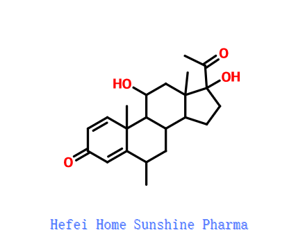 Pregna-1,4-dieno-3,20-diona,11,17-dihidroxi-6-metil-, (6a,11b)- CAS 6870-94-6