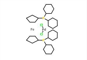 Dicloruro de paladio de 1,1μ-bis (di-ciclohexilfosfino) ferroceno CAS 917511-90-1